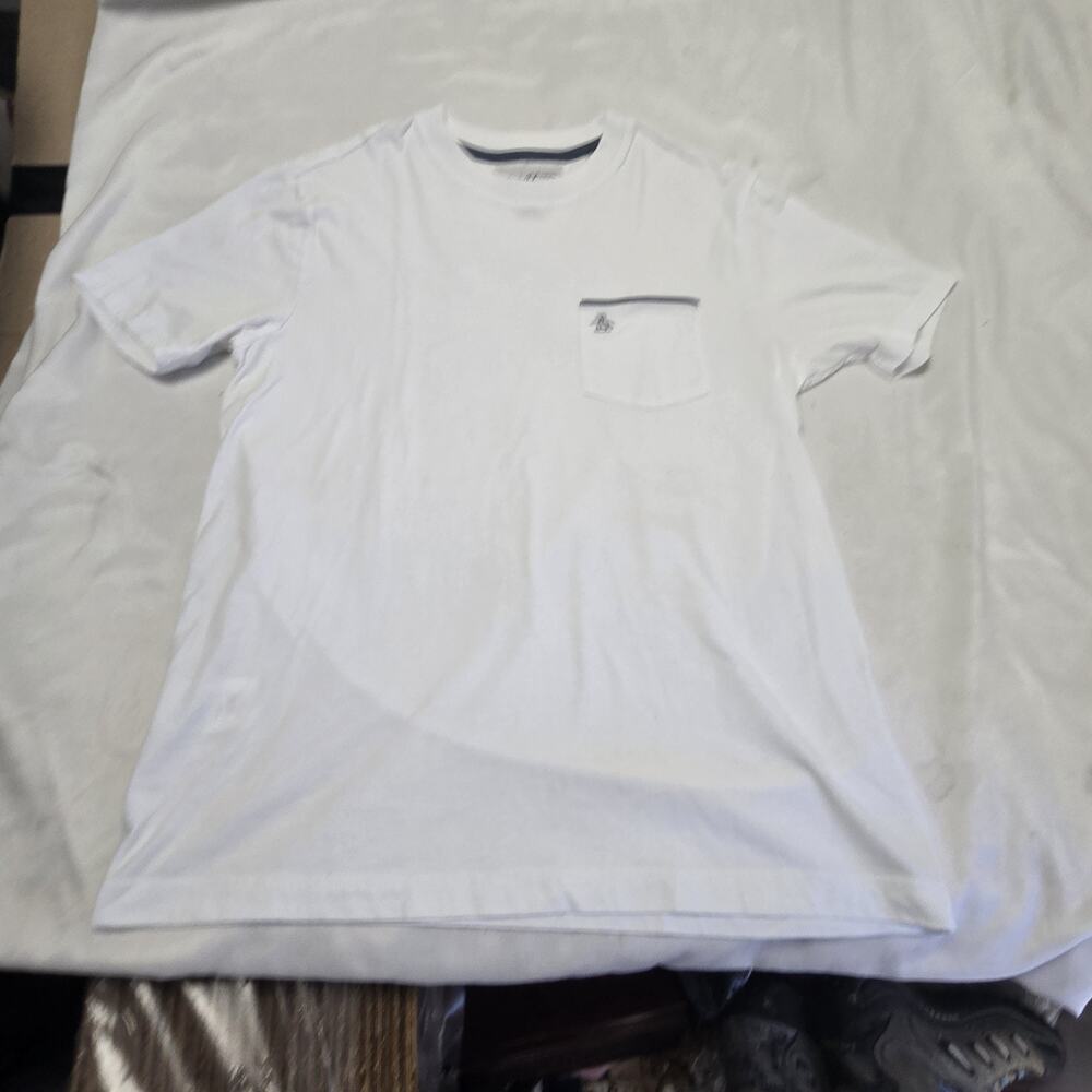 Original Penguin Men's T-shirt Logo Size Small White